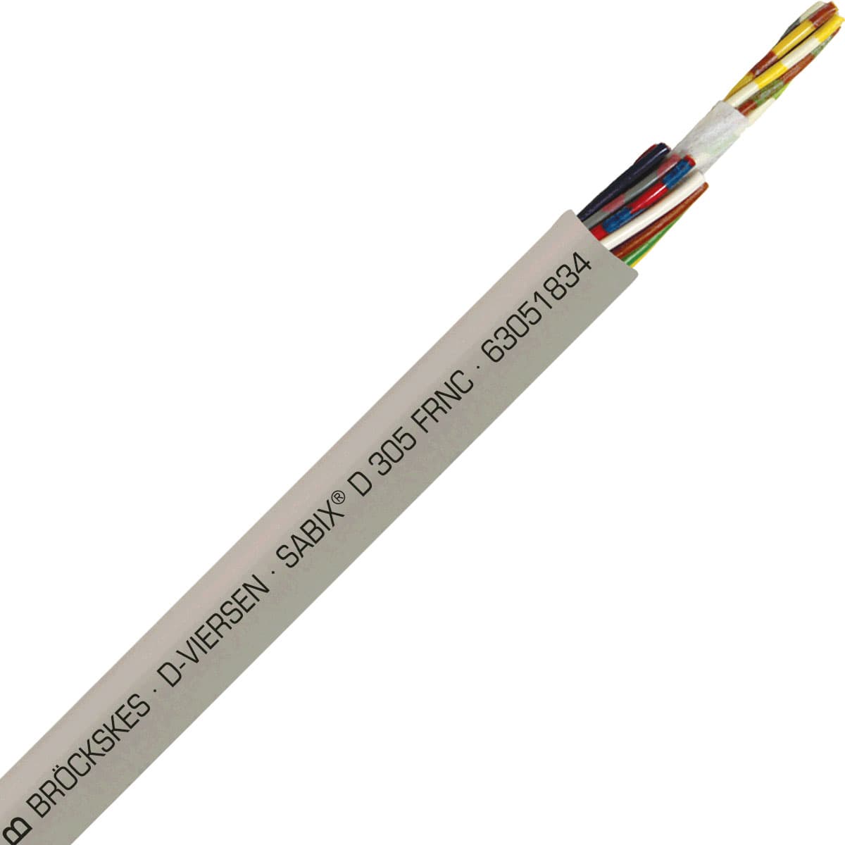 SAB 63051834 SABIX D 305 FRNC - 22 AWG/18c, halogen-free flame retardant flexible SABIX data cable, CE, RoHS SAB 63051834 SABIX D 305 FRNC - 22 AWG/18c, halogen-free flame retardant flexible SABIX data cable, CE, RoHS