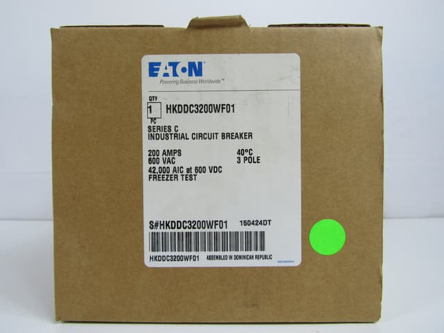 HKDDC3200WF01 Part Image. Manufactured by Eaton.