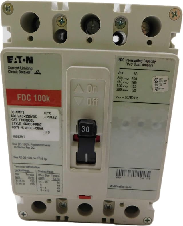 FDC3030L Part Image. Manufactured by Eaton.