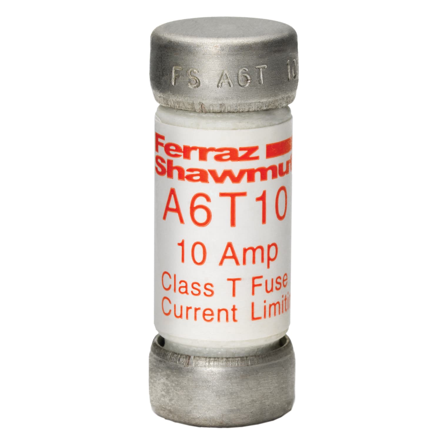 Mersen A6T10 A6T10 Mersen - Fuse A6T - Class T - Fast-Acting 600VAC 300VDC 10A Ferrule Amp-Trap® Mersen A6T10 A6T10 Mersen - Fuse A6T - Class T - Fast-Acting 600VAC 300VDC 10A Ferrule Amp-Trap®