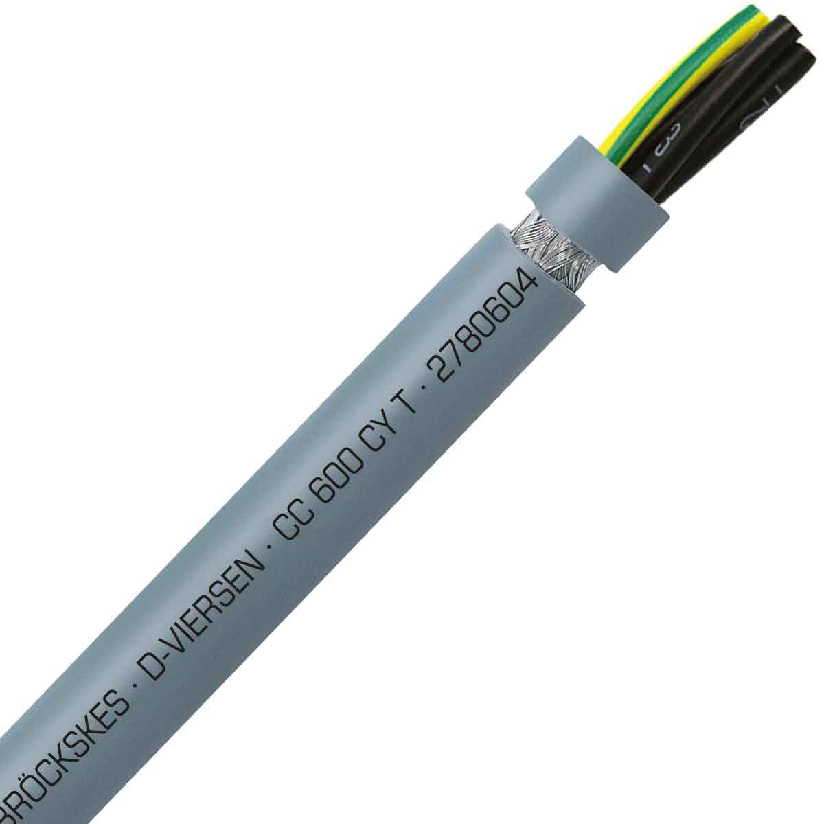 SAB 2780604 CC 600 CY T - 6 AWG/4c, shielded PVC flexible control cable, UL, CSA, CE, RoHS SAB 2780604 CC 600 CY T - 6 AWG/4c, shielded PVC flexible control cable, UL, CSA, CE, RoHS
