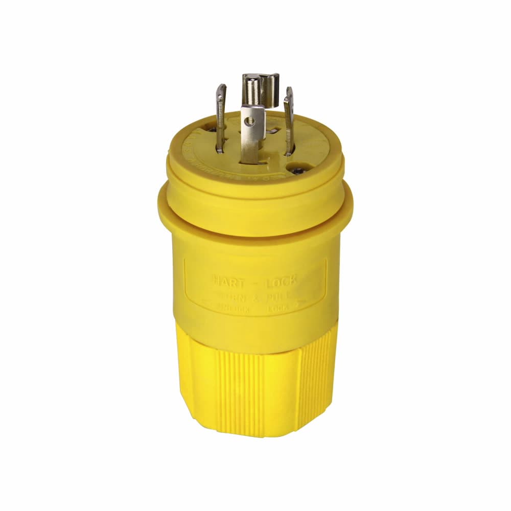 Eaton L2120PW L2120PW Eaton - Eaton Arrow Hart watertight locking plug, #18-10 AWG, 20A, Industrial, 120/208V, Back wiring, Yellow, Steel, Watertight, L21-20, Four-pole, Five-wire, Santoprene, 0.36 to 0.84 in, IP67 Eaton L2120PW L2120PW Eaton - Eaton Arrow Hart watertight locking plug, #18-10 AWG, 20A, Industrial, 120/208V, Back wiring, Yellow, Steel, Watertight, L21-20, Four-pole, Five-wire, Santoprene, 0.36 to 0.84 in, IP67