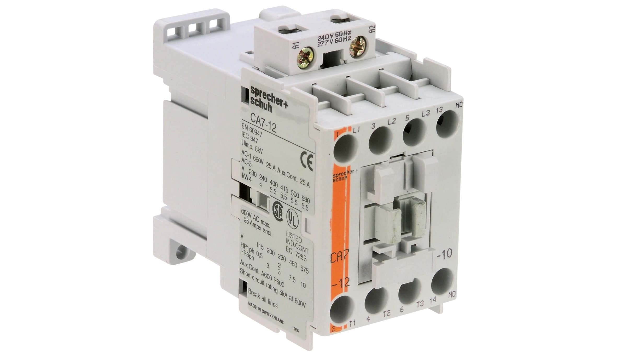 Sprecher + Schuh CA7-12-10-24Z Sprecher + Schuh CA7-12-10-24Z - CA7 Contactor, 12A, 24V 50/60Hz AC, 1NO Sprecher + Schuh CA7-12-10-24Z Sprecher + Schuh CA7-12-10-24Z - CA7 Contactor, 12A, 24V 50/60Hz AC, 1NO