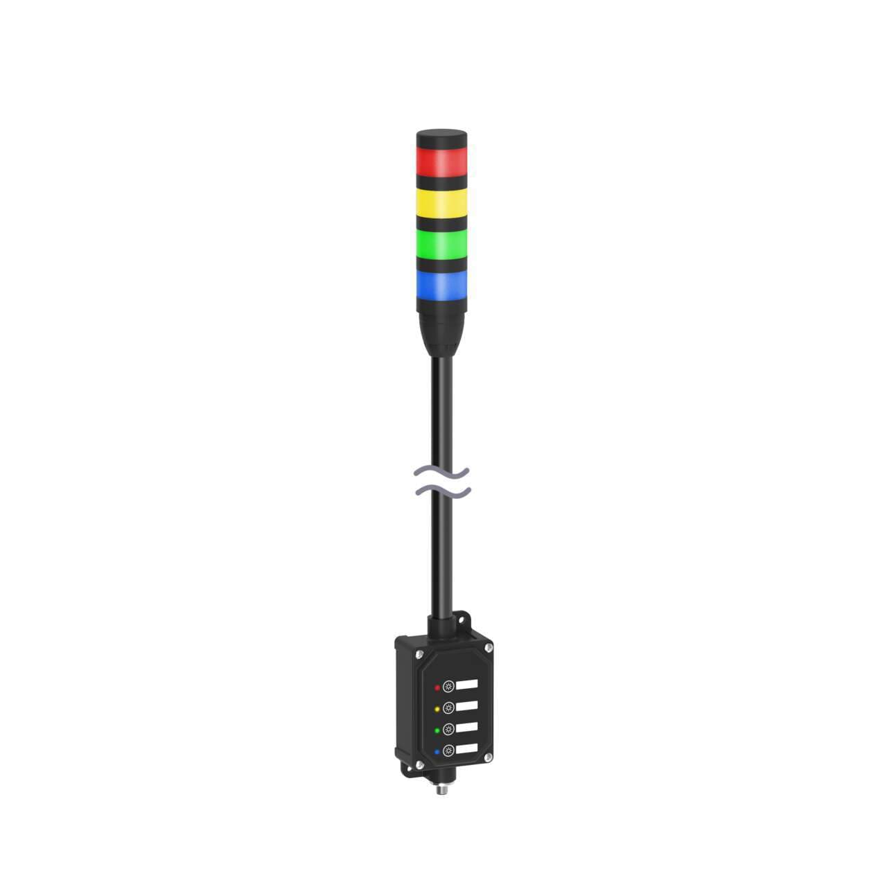 Banner LCA130T4-TL50BGYR600Q Banner LCA130T4-TL50BGYR600Q - Andon Tower Light Assembly: 4-Color; Voltage: 18-30 V dc; Colors: Blue Green Yellow Red; 5-pin M12 Integral QD; 4-Touch Control Module; 600 mm SOP Banner LCA130T4-TL50BGYR600Q Banner LCA130T4-TL50BGYR600Q - Andon Tower Light Assembly: 4-Color; Voltage: 18-30 V dc; Colors: Blue Green Yellow Red; 5-pin M12 Integral QD; 4-Touch Control Module; 600 mm SOP