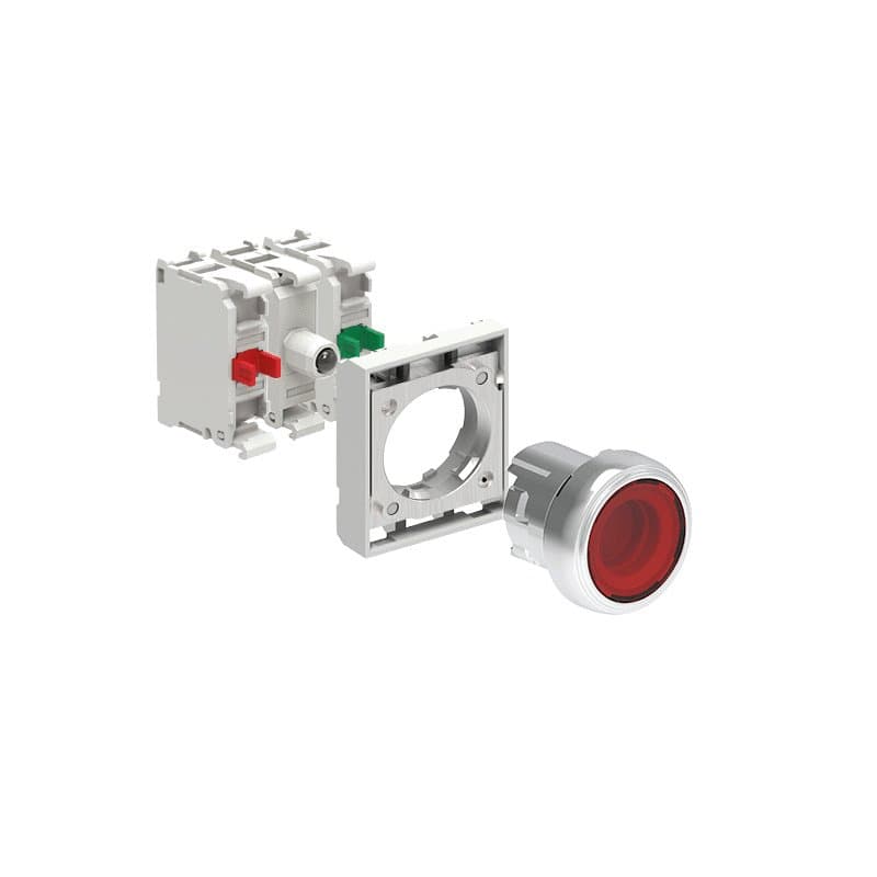 Lovato Electric LPSBL104K11PM4 LPSBL104K11PM4 Lovato - KIT metal illuminated button actuator, spring return, flush, red with mounting adapter and 2 contact elements, 1NO+1NC. Screw termination. LED integrated lamp-holder, steady light, 185...265VAC Lovato Electric LPSBL104K11PM4 LPSBL104K11PM4 Lovato - KIT metal illuminated button actuator, spring return, flush, red with mounting adapter and 2 contact elements, 1NO+1NC. Screw termination. LED integrated lamp-holder, steady light, 185...265VAC