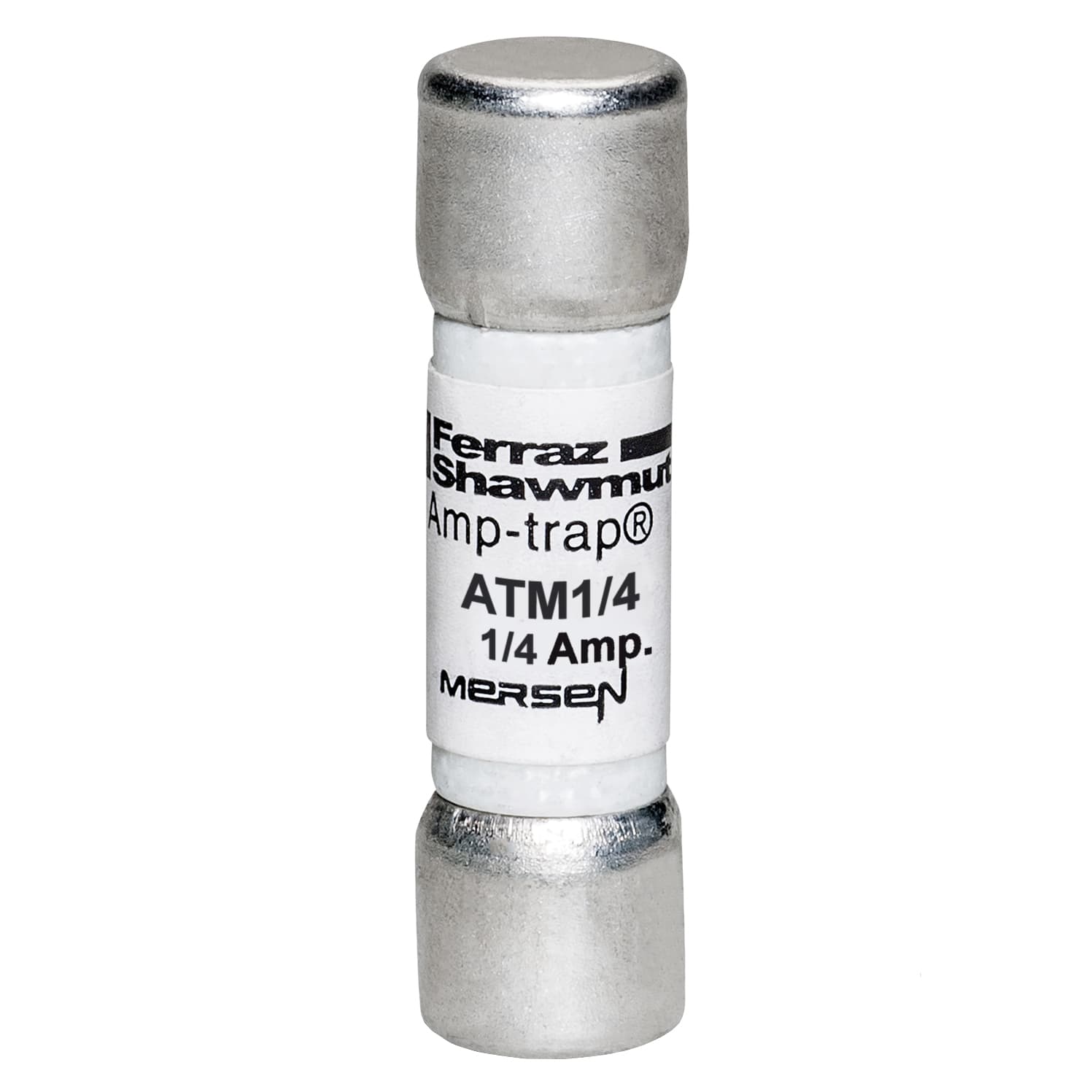 Mersen ATM1/4 ATM1/4 Mersen - Fuse ATM - Midget - Fast-Acting 600VAC 600VDC 0.25A Ferrule Amp-Trap® Mersen ATM1/4 ATM1/4 Mersen - Fuse ATM - Midget - Fast-Acting 600VAC 600VDC 0.25A Ferrule Amp-Trap®