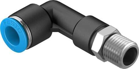 Festo 153082 push-in L-fitting, long QSLL-1/4-10 360° orientable, male thread with external hexagon. Size: Standard, Nominal size: 8 mm, Type of seal on screw-in stud: coating, Assembly position: Any, Container size: 10 Festo 153082 push-in L-fitting, long QSLL-1/4-10 360° orientable, male thread with external hexagon. Size: Standard, Nominal size: 8 mm, Type of seal on screw-in stud: coating, Assembly position: Any, Container size: 10
