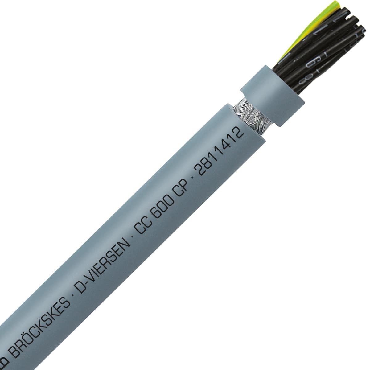 SAB 2811412 CC 600 CP - 14 AWG/12c, shielded oil resistant PUR flexible control cable, 600V, UL, CSA, CE, RoHS SAB 2811412 CC 600 CP - 14 AWG/12c, shielded oil resistant PUR flexible control cable, 600V, UL, CSA, CE, RoHS