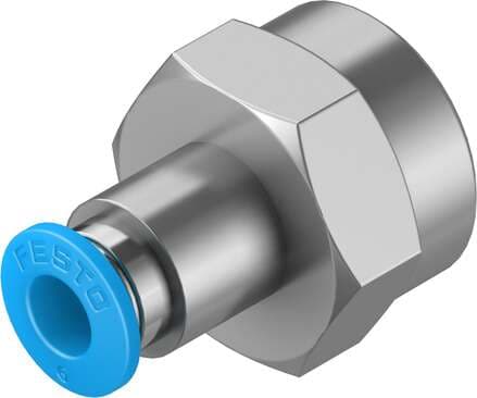 Festo 190652 push-in fitting QSF-3/8-6-B female thread with external hexagon. Size: Standard, Nominal size: 5 mm, Type of seal on screw-in stud: coating, Assembly position: Any, Container size: 10 Festo 190652 push-in fitting QSF-3/8-6-B female thread with external hexagon. Size: Standard, Nominal size: 5 mm, Type of seal on screw-in stud: coating, Assembly position: Any, Container size: 10