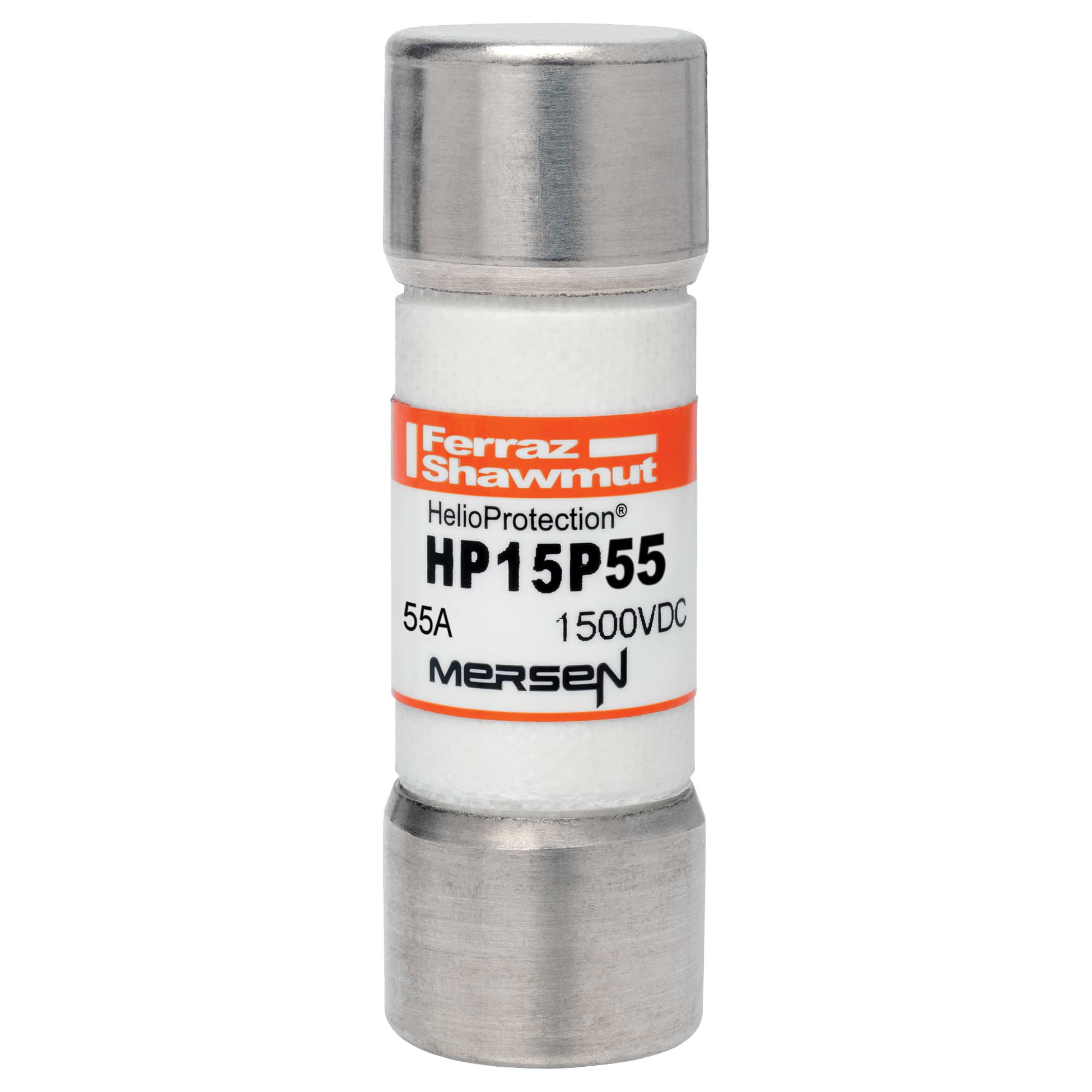 Mersen HP15P55 HP15P55 Mersen HelioProtection® Fuse 1500VDC 55A 20x65mm Mersen HP15P55 HP15P55 Mersen HelioProtection® Fuse 1500VDC 55A 20x65mm