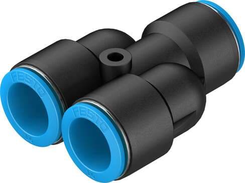 Festo 130609 push-in Y-connector QSY-16 Size: Standard, Nominal size: 8,5 mm, Assembly position: Any, Container size: 1, Design structure: Push/pull principle Festo 130609 push-in Y-connector QSY-16 Size: Standard, Nominal size: 8,5 mm, Assembly position: Any, Container size: 1, Design structure: Push/pull principle