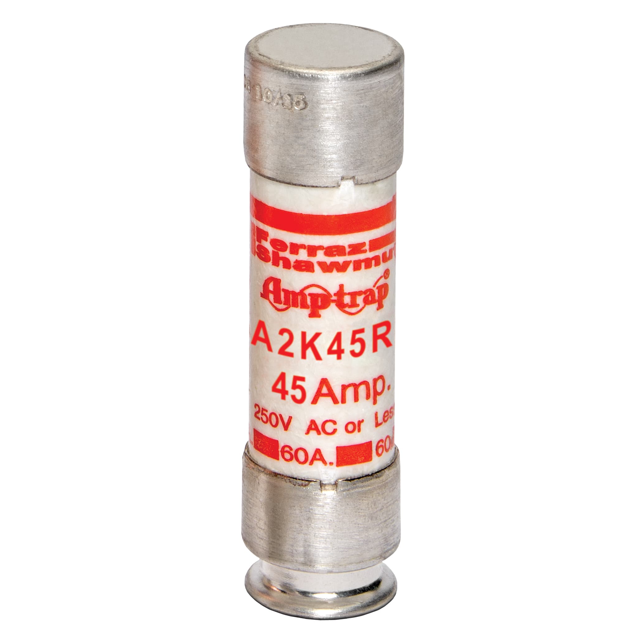 Mersen A2K45R A2K45R Mersen - Fuse A2K-R - Class RK1 - Fast-Acting 250VAC 250VDC 45A Ferrule Amp-Trap® Mersen A2K45R A2K45R Mersen - Fuse A2K-R - Class RK1 - Fast-Acting 250VAC 250VDC 45A Ferrule Amp-Trap®