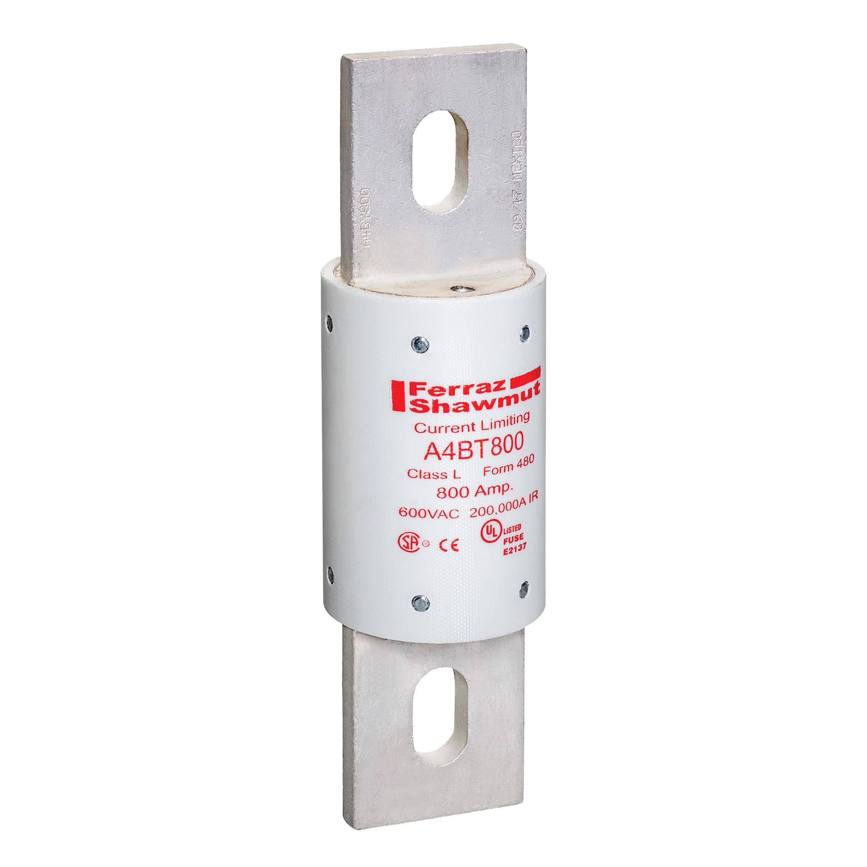 Mersen A4BT800 A4BT800 Mersen - Fuse A4BT - Class L - Time-Delay 600VAC 500VDC 800A Blade Amp-Trap® Mersen A4BT800 A4BT800 Mersen - Fuse A4BT - Class L - Time-Delay 600VAC 500VDC 800A Blade Amp-Trap®