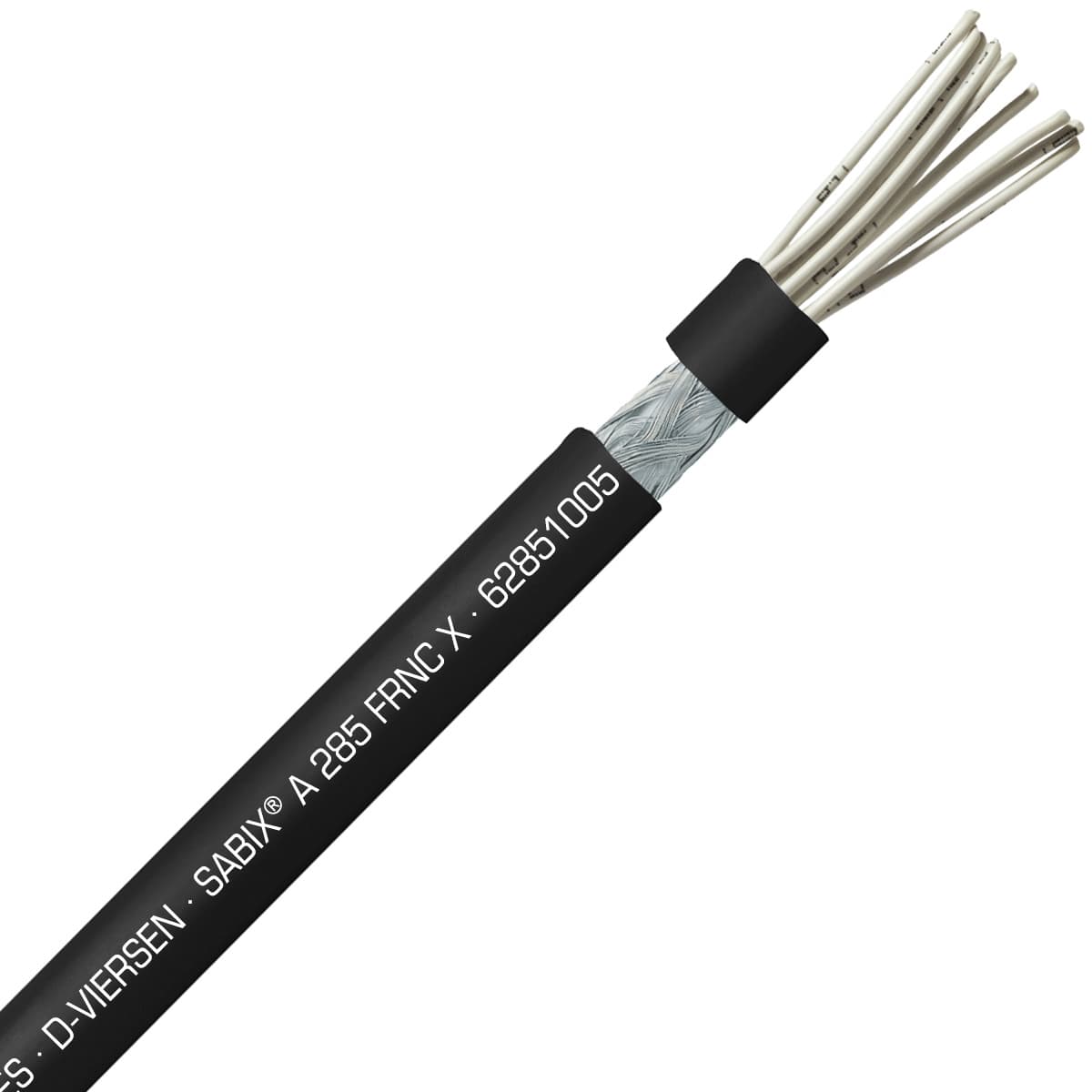 SAB 62851005 SABIX A 285 FRNC X - 20 AWG/10c, shielded halogen-free flame retardant control cable, CE, RoHS SAB 62851005 SABIX A 285 FRNC X - 20 AWG/10c, shielded halogen-free flame retardant control cable, CE, RoHS