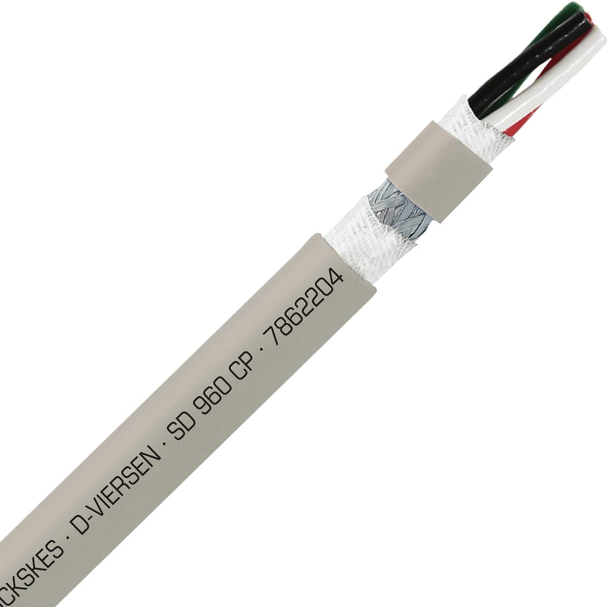 SAB 7862204 SD 960 CP - 22 AWG/4c, shielded oil resistant continuous flex PUR data cable, UL, CSA, CE, RoHS SAB 7862204 SD 960 CP - 22 AWG/4c, shielded oil resistant continuous flex PUR data cable, UL, CSA, CE, RoHS