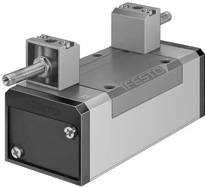 Festo 151033 solenoid valve JMFH-5/2-D-3-S-C With manual overrides, without solenoid coils or sockets. Solenoid coils and sockets should be ordered separately. Valve function: 5/2 bistable, Type of actuation: electrical, Width: 65 mm, Standard nominal flow rate: 4500 Festo 151033 solenoid valve JMFH-5/2-D-3-S-C With manual overrides, without solenoid coils or sockets. Solenoid coils and sockets should be ordered separately. Valve function: 5/2 bistable, Type of actuation: electrical, Width: 65 mm, Standard nominal flow rate: 4500