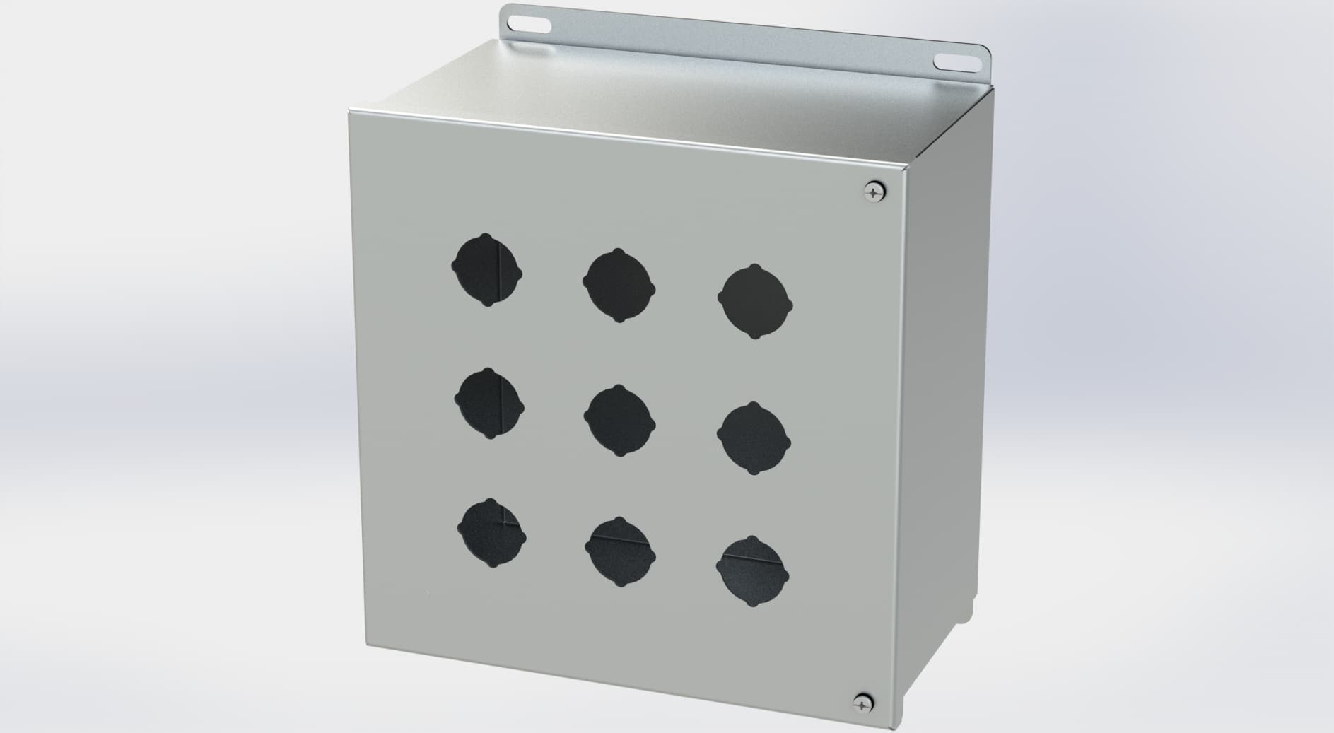 Saginaw Control SCE-9PBHSS6 S.S. PB Enclosure, Height:10.13", Width:10.00", Depth:6.00", #4 brushed finish on all exterior surfaces. Optional sub-panels are powder coated white. Saginaw Control SCE-9PBHSS6 S.S. PB Enclosure, Height:10.13", Width:10.00", Depth:6.00", #4 brushed finish on all exterior surfaces. Optional sub-panels are powder coated white.