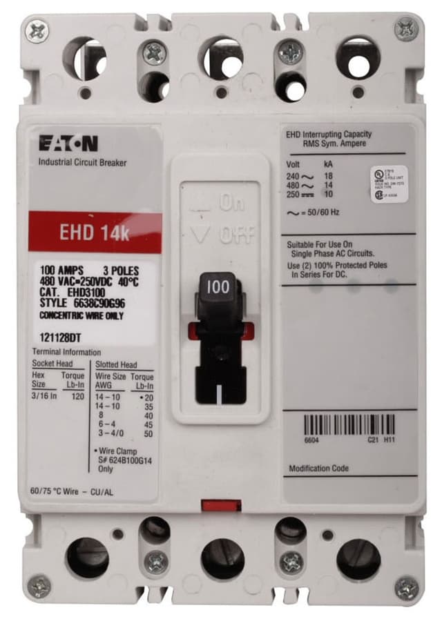 EHD3060 Part Image. Manufactured by Eaton.