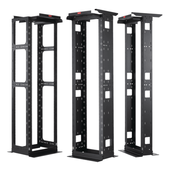 Hoffman M9616B51 MaxRack Open Frame System, 98.13x24.00x26.25, Black, Aluminum Hoffman M9616B51 MaxRack Open Frame System, 98.13x24.00x26.25, Black, Aluminum