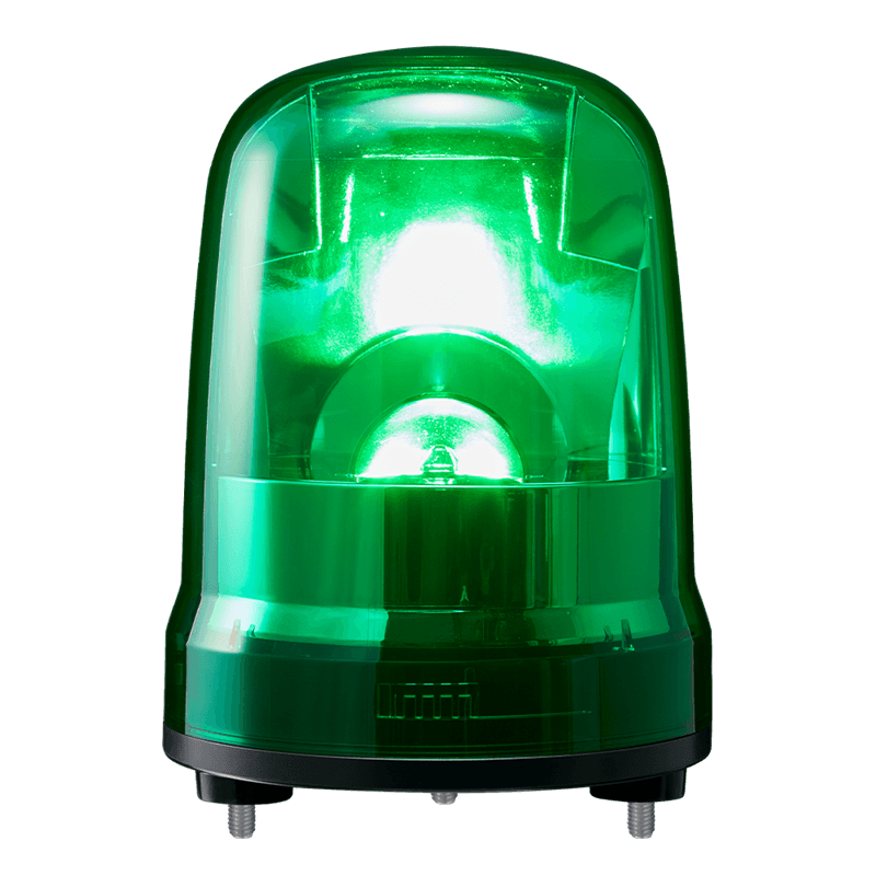 Patlite SKP-M1J-G 150mm, Rotating Signal Beacon, 12-24V DC, 3-Screw Mount with Cable, Green Patlite SKP-M1J-G 150mm, Rotating Signal Beacon, 12-24V DC, 3-Screw Mount with Cable, Green