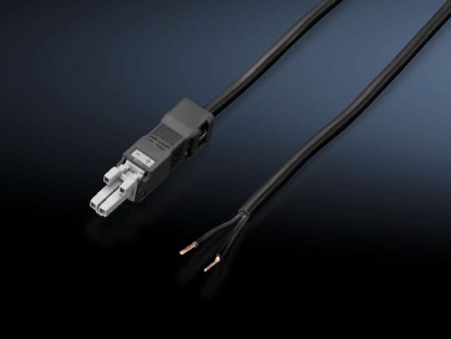 Rittal 2500410 SZ Connection cable, for power supply, 2-pole, 24 V DC, L: 3000 mm Rittal 2500410 SZ Connection cable, for power supply, 2-pole, 24 V DC, L: 3000 mm