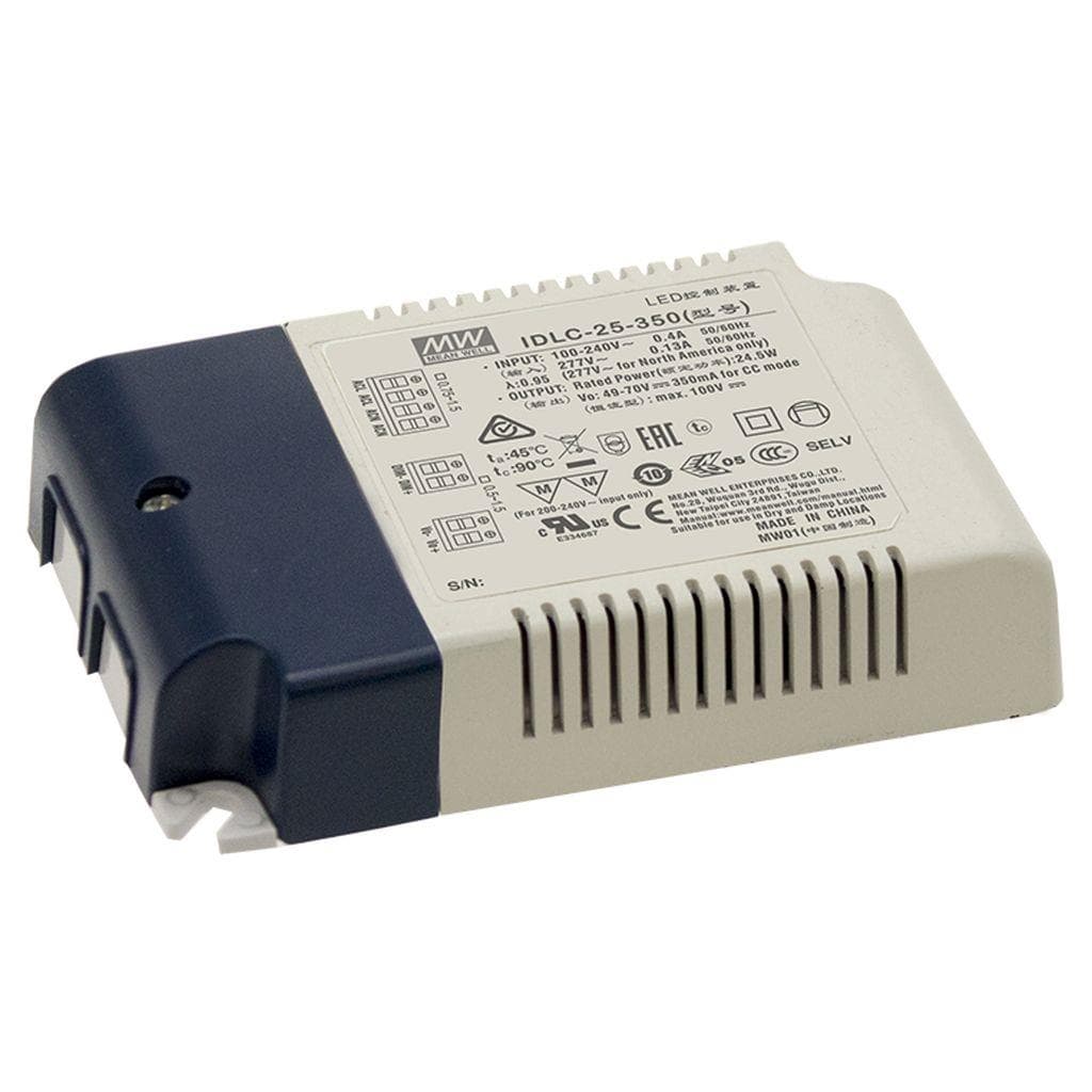 MEAN WELL IDLC-25-500 AC-DC Constant Current LED Driver (CC) with PFC; Output 50Vdc at 0.5A; 2 in 1 dimming with 0-10Vdc or PWM signal MEAN WELL IDLC-25-500 AC-DC Constant Current LED Driver (CC) with PFC; Output 50Vdc at 0.5A; 2 in 1 dimming with 0-10Vdc or PWM signal