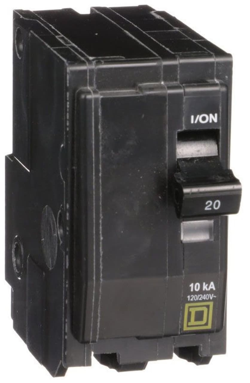 Schneider Electric QO220 Square D by Schneider Electric QO220 is a Miniature Circuit Breaker (MCB) designed for plug-in mounting. It features a rated current of 20A and accommodates a plug-in connection type. This MCB is compatible with a cross-section of 14-8AWG for 1 cable Al/Cu and operates with 2 poles. It has a rated voltage of 120V to 240V AC and 48Vdc, with a short circuit breaking rating of 10kA at 240Vac and 5kA at 48Vdc. The QO220 utilizes press plate type terminals for connections. Schneider Electric QO220 Square D by Schneider Electric QO220 is a Miniature Circuit Breaker (MCB) designed for plug-in mounting. It features a rated current of 20A and accommodates a plug-in connection type. This MCB is compatible with a cross-section of 14-8AWG for 1 cable Al/Cu and operates with 2 poles. It has a rated voltage of 120V to 240V AC and 48Vdc, with a short circuit breaking rating of 10kA at 240Vac and 5kA at 48Vdc. The QO220 utilizes press plate type terminals for connections.