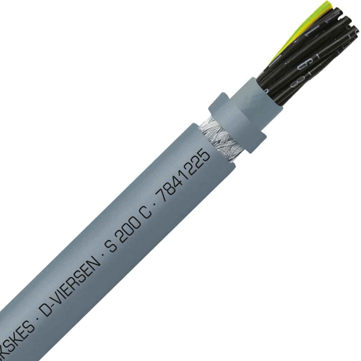 SAB 7841225 S 200 C - 14 AWG/12c, shielded halogen free continuous flex oil resistant control cable, CE, RoHS SAB 7841225 S 200 C - 14 AWG/12c, shielded halogen free continuous flex oil resistant control cable, CE, RoHS