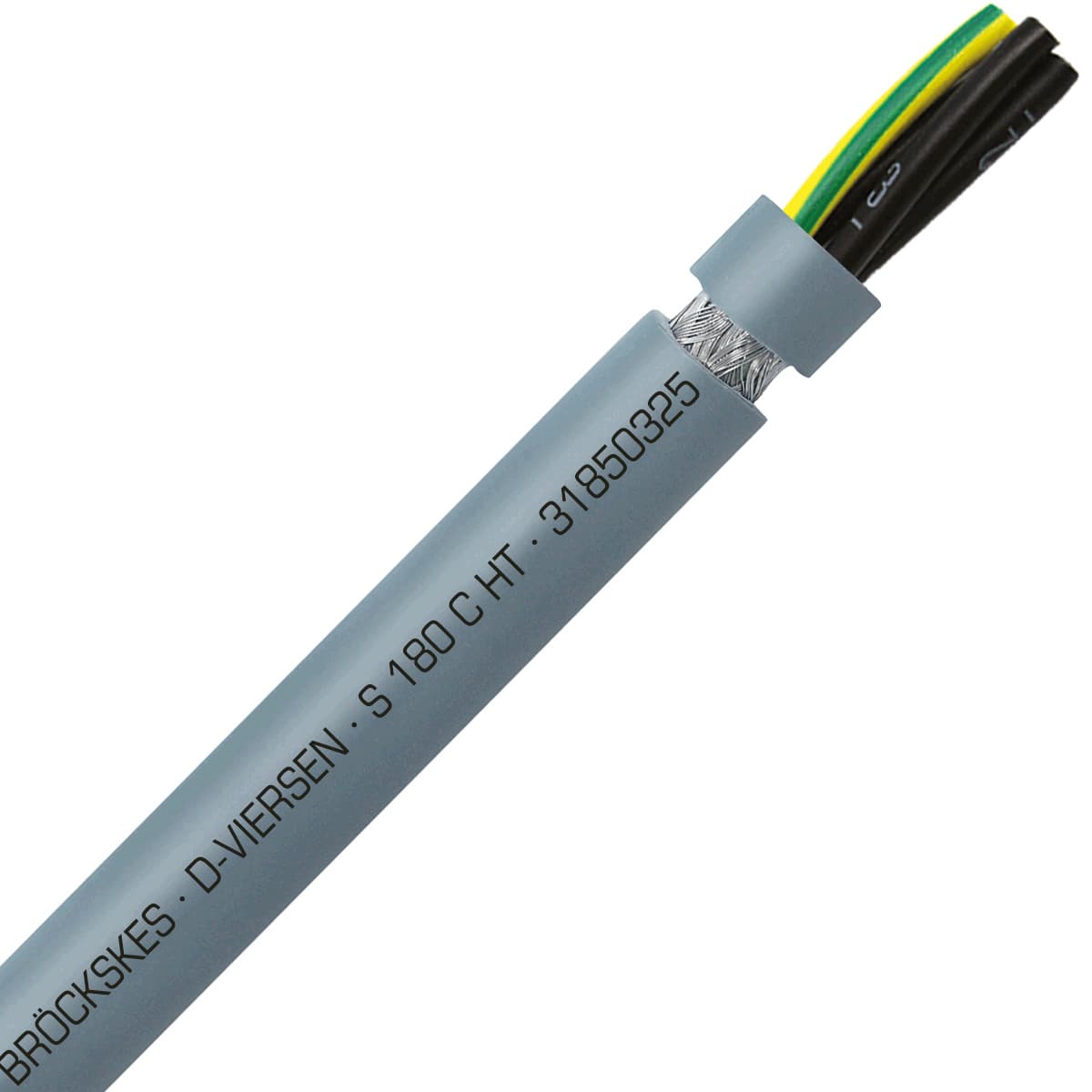 SAB 31850325 S 180 C HT - 14 AWG/3c, high temperature silicone continuous flex shielded control, CE, RoHS SAB 31850325 S 180 C HT - 14 AWG/3c, high temperature silicone continuous flex shielded control, CE, RoHS