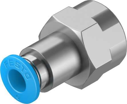 Festo 153024 push-in fitting QSF-1/4-6-B female thread with external hexagon. Size: Standard, Nominal size: 5 mm, Type of seal on screw-in stud: coating, Assembly position: Any, Container size: 10 Festo 153024 push-in fitting QSF-1/4-6-B female thread with external hexagon. Size: Standard, Nominal size: 5 mm, Type of seal on screw-in stud: coating, Assembly position: Any, Container size: 10