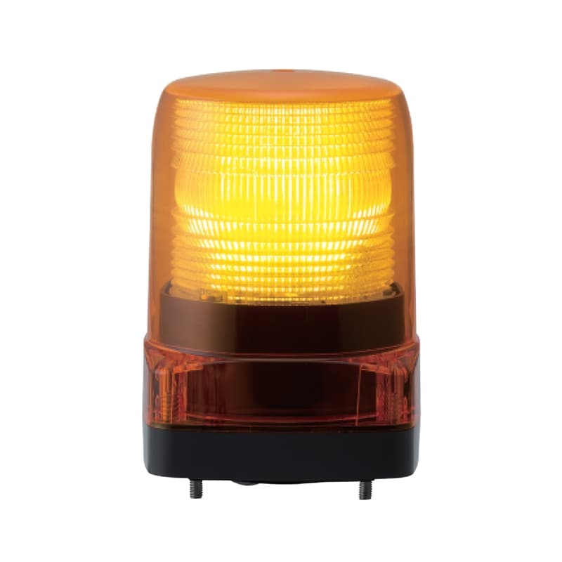 Patlite LFH-M2-Y 100mm Outdoor-Rated LED Signal Beacon with High Voltage, Amber Patlite LFH-M2-Y 100mm Outdoor-Rated LED Signal Beacon with High Voltage, Amber