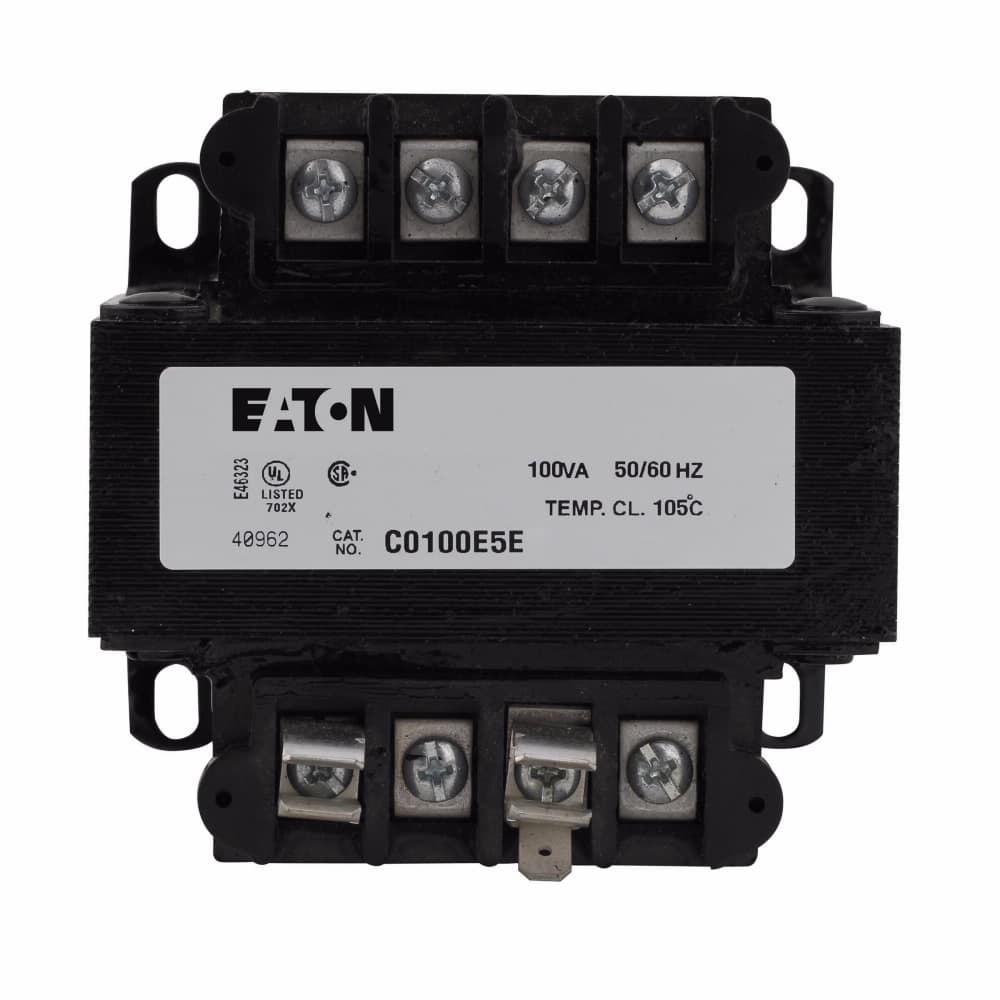 Eaton C0150E3DFB C0150E3DFB Eaton - Eaton, type MTE, industrial control transformer MTE 208/380/416v 115/95v 55°c 150 va copper magnet wire 60 hz primary fuse block for rejection type fuses Eaton C0150E3DFB C0150E3DFB Eaton - Eaton, type MTE, industrial control transformer MTE 208/380/416v 115/95v 55°c 150 va copper magnet wire 60 hz primary fuse block for rejection type fuses