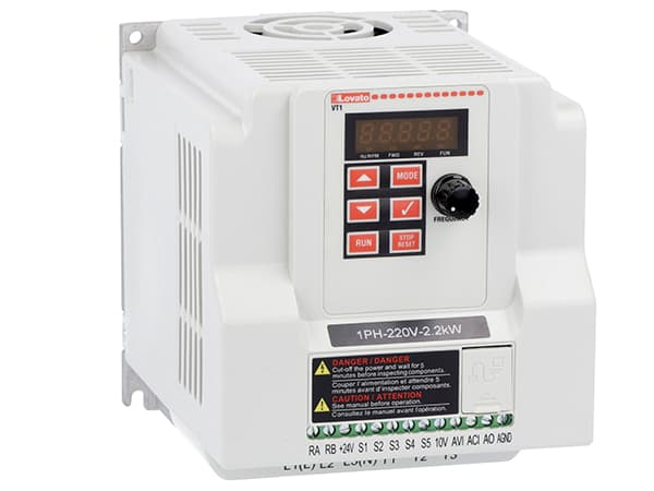 Lovato Electric VT115A240 VT115A240 Lovato - Variable speed drive, VT1 type, single-phase, supply 200...240VAC (50/60Hz). Built-in RS485 communication port. Built-in EMC suppressor, Cat. C2, 1.5kW Lovato Electric VT115A240 VT115A240 Lovato - Variable speed drive, VT1 type, single-phase, supply 200...240VAC (50/60Hz). Built-in RS485 communication port. Built-in EMC suppressor, Cat. C2, 1.5kW