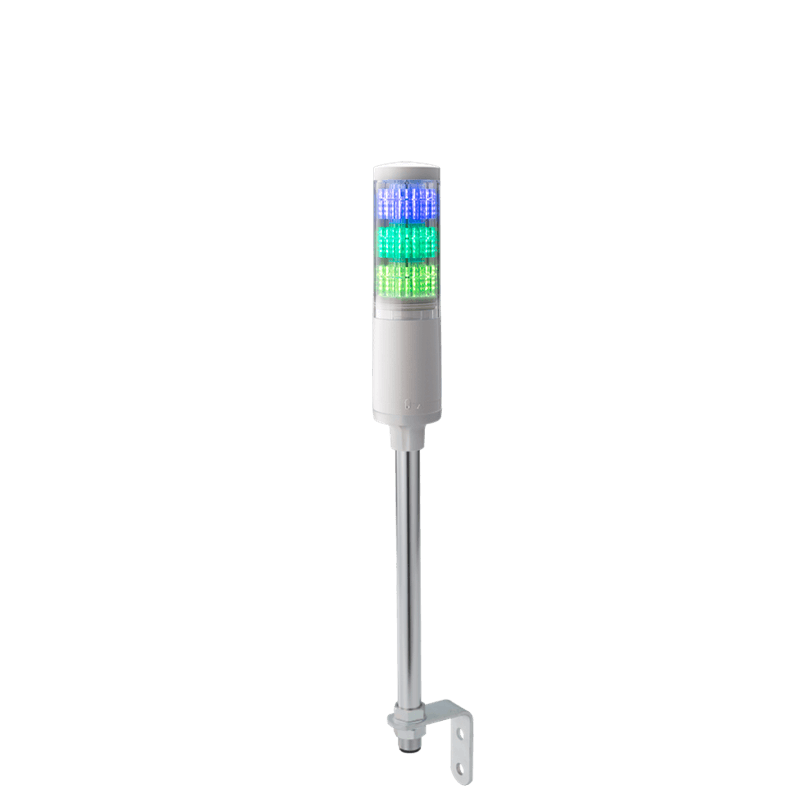 Patlite LA6-3DLJWN-RYG Multi Color LED Signal Tower, Pole mount, 1.3m cable, off-white Patlite LA6-3DLJWN-RYG Multi Color LED Signal Tower, Pole mount, 1.3m cable, off-white