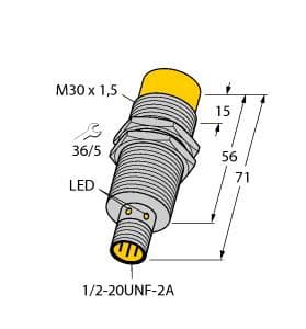 NI20-G30-ADZ30X2-B3131 Part Image. Manufactured by Turck.