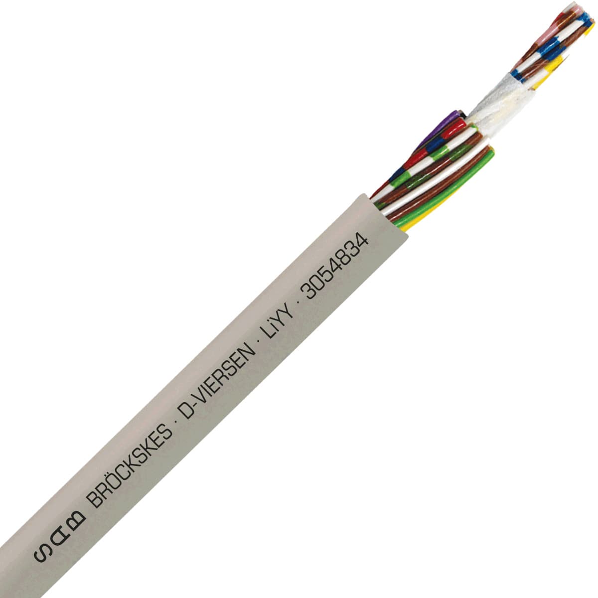 SAB 3054834 LiYY - 22 AWG/48c, multi-conductor signal and control PVC cable with DIN color code SAB 3054834 LiYY - 22 AWG/48c, multi-conductor signal and control PVC cable with DIN color code