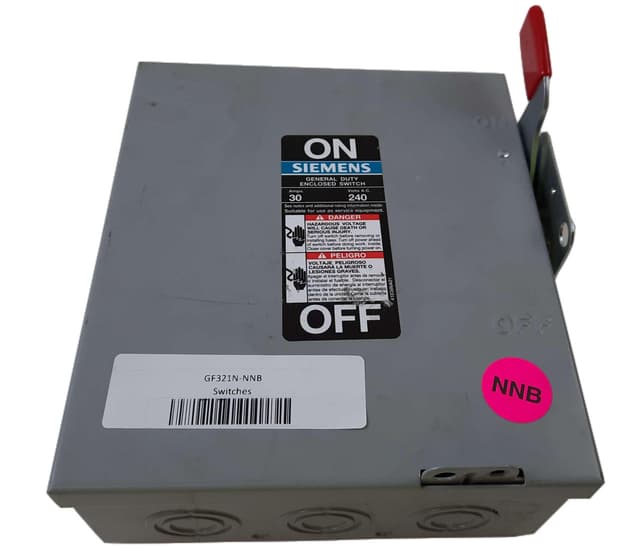 GF321N Part Image. Manufactured by Siemens.