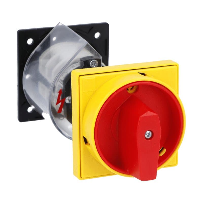 Lovato Electric 7GN2590O88 7GN2590O88 Lovato - Rotary cam switch 7GN series, ON-OFF switch 1 pole 25A, for rear mounting with red/yellow handle padlockable in 0, door coupling and protection covers, front plate 65X65mm Lovato Electric 7GN2590O88 7GN2590O88 Lovato - Rotary cam switch 7GN series, ON-OFF switch 1 pole 25A, for rear mounting with red/yellow handle padlockable in 0, door coupling and protection covers, front plate 65X65mm