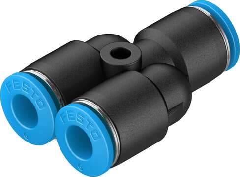 Festo 153149 push-in Y-connector QSY-6 Size: Standard, Nominal size: 3,6 mm, Assembly position: Any, Container size: 10, Design structure: Push/pull principle Festo 153149 push-in Y-connector QSY-6 Size: Standard, Nominal size: 3,6 mm, Assembly position: Any, Container size: 10, Design structure: Push/pull principle