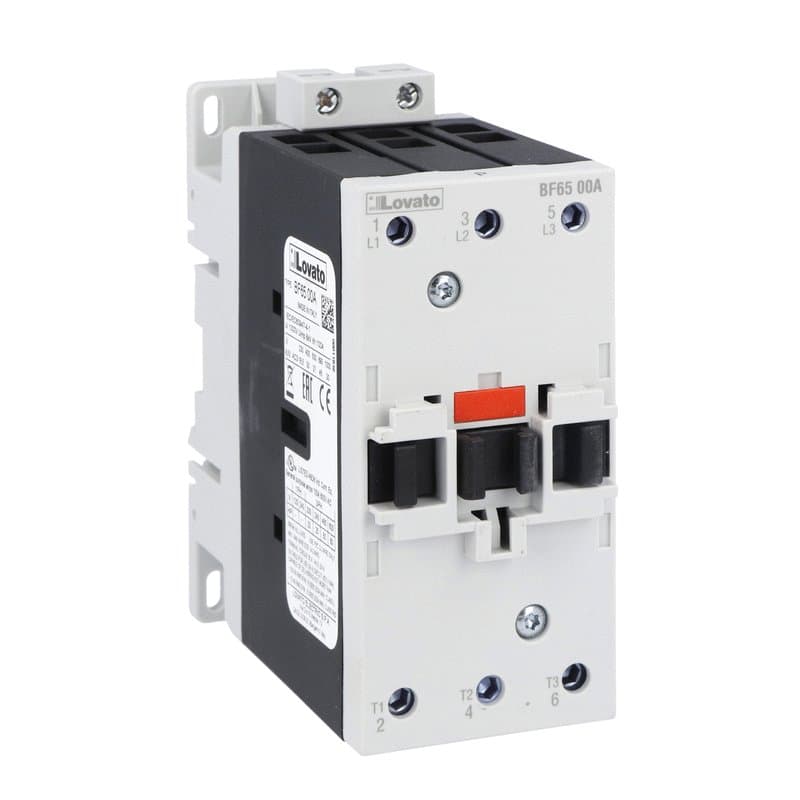 Lovato Electric BF6500A12060 BF6500A12060 Lovato - Three-pole contactor, IEC operating current Ie (AC3) = 65A, AC coil 60Hz, 120VAC Lovato Electric BF6500A12060 BF6500A12060 Lovato - Three-pole contactor, IEC operating current Ie (AC3) = 65A, AC coil 60Hz, 120VAC