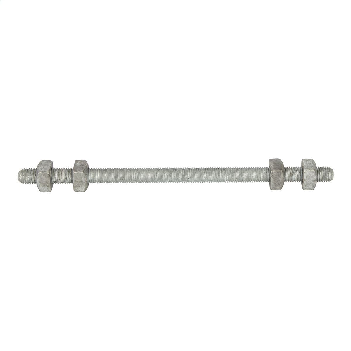 Hubbell 8864 Full-thread double-arming bolt, 5/8" dia. x 14" long with cone pointed ends. Includes four square nuts. Rated tensile stength is 12,400 lbs. Galvanized per ASTM A-153. Manufactured in compliance with ANSI C135.1 and CAO 6645. RUS listed, n, Bolt, double-a Hubbell 8864 Full-thread double-arming bolt, 5/8" dia. x 14" long with cone pointed ends. Includes four square nuts. Rated tensile stength is 12,400 lbs. Galvanized per ASTM A-153. Manufactured in compliance with ANSI C135.1 and CAO 6645. RUS listed, n, Bolt, double-a