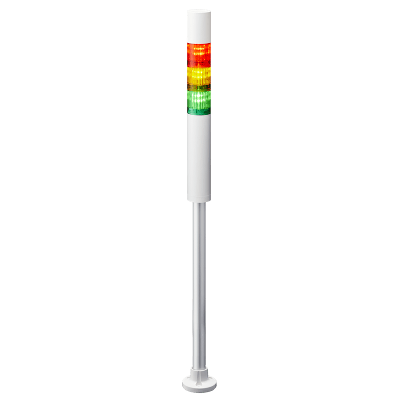 Patlite LR4-3M2PJBW-RYG 40mm, 3-tier Signal Tower, 100-240V AC, Pole Mount with Circular Bracket and Cable, Flashing/Buzzer, Off-white Patlite LR4-3M2PJBW-RYG 40mm, 3-tier Signal Tower, 100-240V AC, Pole Mount with Circular Bracket and Cable, Flashing/Buzzer, Off-white
