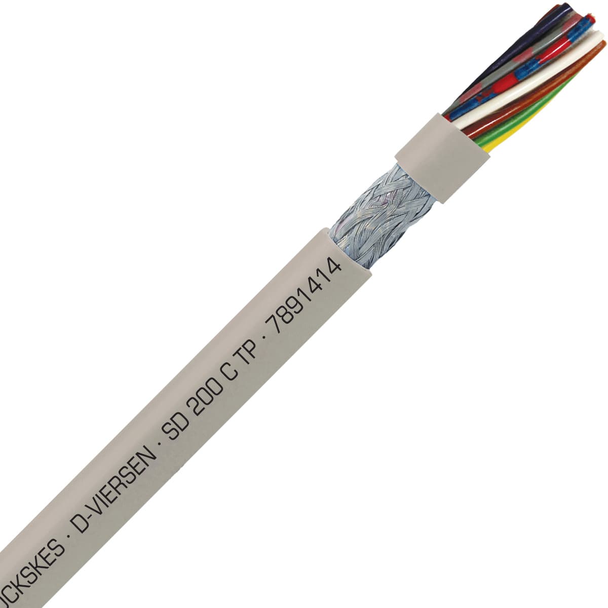 SAB 7891414 SD 200 C TP - 26 AWG/14 pr, shielded halogen free continuous flex oil resistant paired data cable, CE, RoHS SAB 7891414 SD 200 C TP - 26 AWG/14 pr, shielded halogen free continuous flex oil resistant paired data cable, CE, RoHS