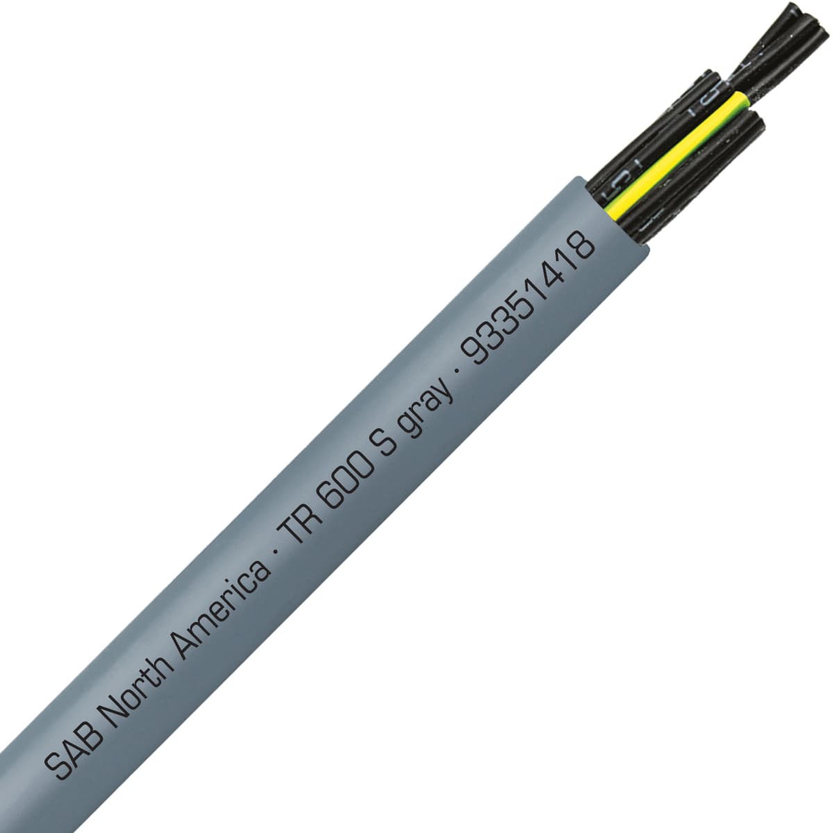 SAB 93351418 TR 600 S gray - 14 AWG/18c, oil resistant flexible exposed run tray cable, UL, CSA, WTTC, NFPA 79, CE, RoHS SAB 93351418 TR 600 S gray - 14 AWG/18c, oil resistant flexible exposed run tray cable, UL, CSA, WTTC, NFPA 79, CE, RoHS