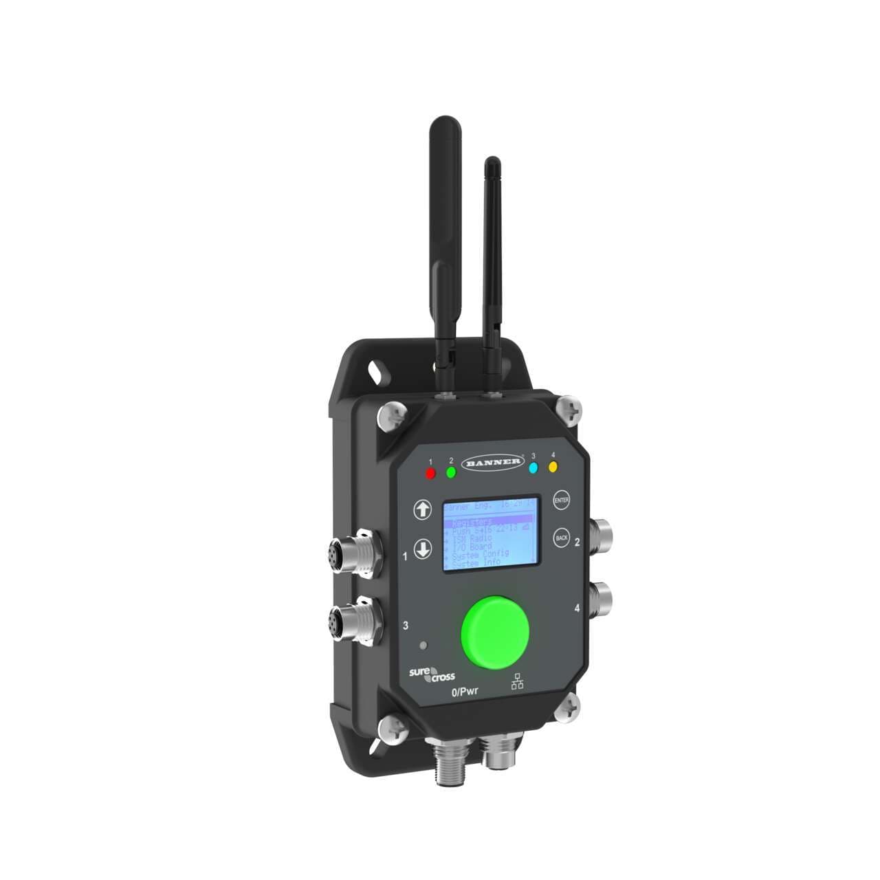 Banner DXM1200-X2R3 Banner DXM1200-X2R3 - DXM1200 Industrial Controller: DX80 Performance Gateway 2.4 GHz; Power: 12-30 V dc; Ethernet IP, Modbus TCP, Modbus RTU Client, Profinet; Female M12 (D-Code Ethernet) Banner DXM1200-X2R3 Banner DXM1200-X2R3 - DXM1200 Industrial Controller: DX80 Performance Gateway 2.4 GHz; Power: 12-30 V dc; Ethernet IP, Modbus TCP, Modbus RTU Client, Profinet; Female M12 (D-Code Ethernet)