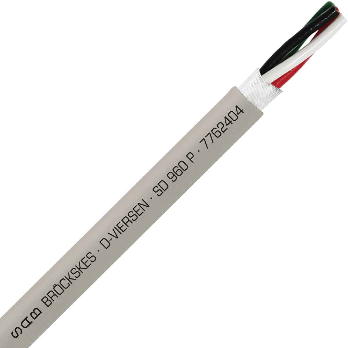 SAB 7762404 SD 960 P - 24 AWG/4c, tear & oil resistant continuous flex PUR data cable, UL, CSA, CE, RoHS SAB 7762404 SD 960 P - 24 AWG/4c, tear & oil resistant continuous flex PUR data cable, UL, CSA, CE, RoHS