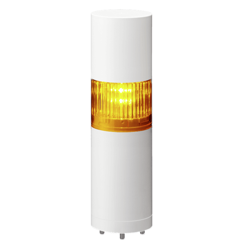 Patlite LR5-102WJBW-Y 50mm 1-tier Signal Tower, 24V DC, Direct Mount with Cable, Flashing/Buzzer, Off-white Patlite LR5-102WJBW-Y 50mm 1-tier Signal Tower, 24V DC, Direct Mount with Cable, Flashing/Buzzer, Off-white