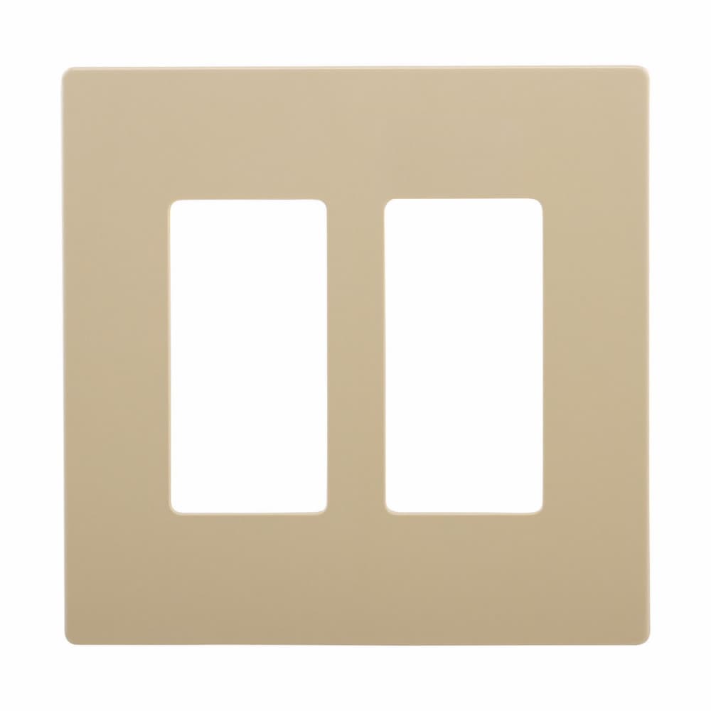 Eaton PJS262V PJS262V Eaton - Eaton Screwless wallplate, Screwless, Ivory, Decorator Cutout, Polycarbonate, Two- gang, Mid-size Eaton PJS262V PJS262V Eaton - Eaton Screwless wallplate, Screwless, Ivory, Decorator Cutout, Polycarbonate, Two- gang, Mid-size