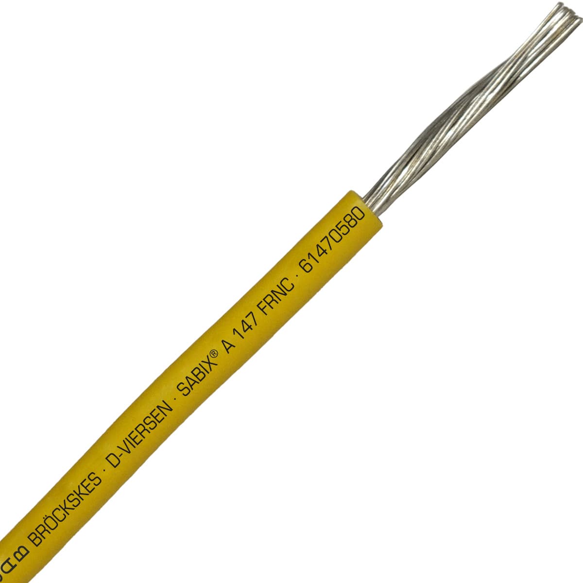 SAB 61470580 SABIX A 147 FRNC - 16 AWG/1c, flame retardant halogen-free 600V yellow hook-up wire, UL, CE, RoHS SAB 61470580 SABIX A 147 FRNC - 16 AWG/1c, flame retardant halogen-free 600V yellow hook-up wire, UL, CE, RoHS