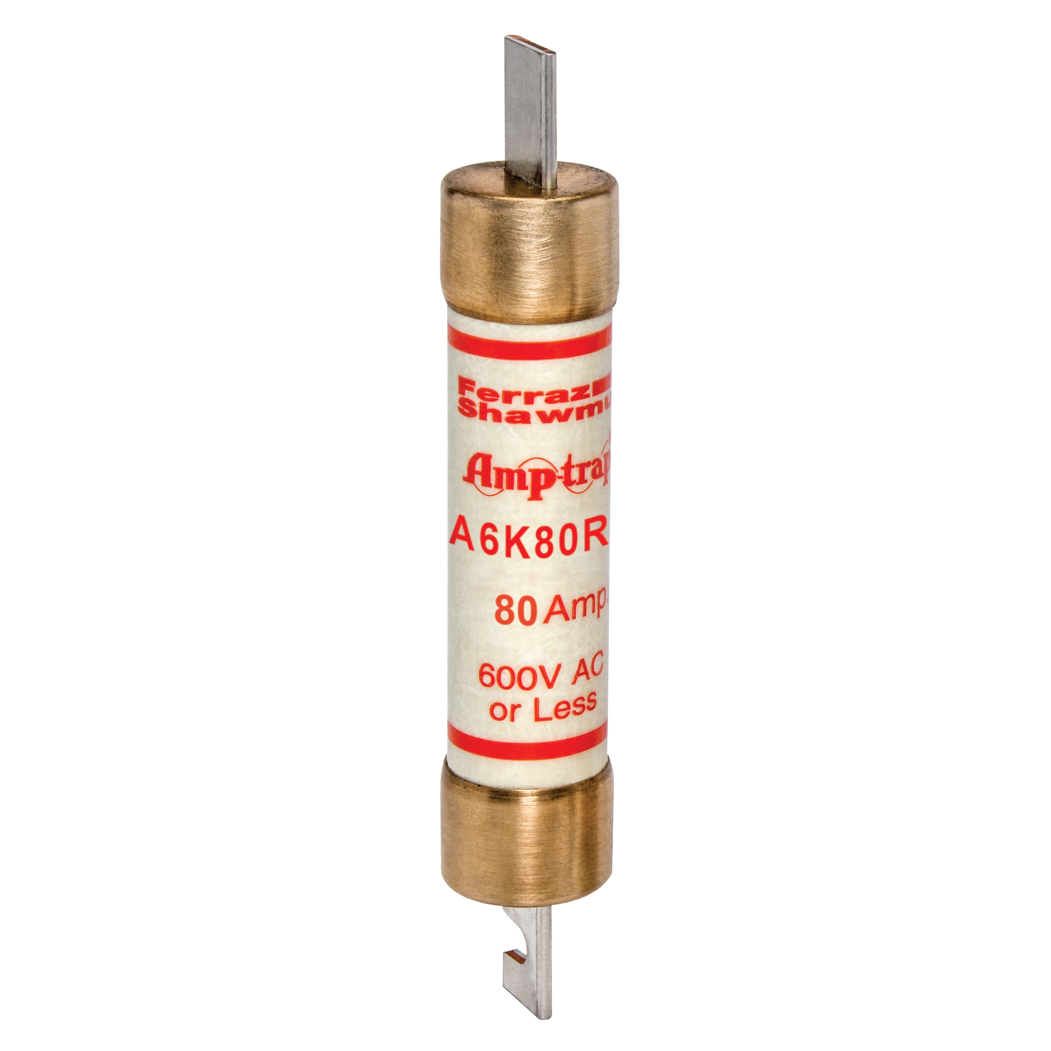 Mersen A6K80R A6K80R Mersen - Fuse A6K-R - Class RK1 - Fast-Acting 600VAC 300VDC 80A Blade Amp-Trap® Mersen A6K80R A6K80R Mersen - Fuse A6K-R - Class RK1 - Fast-Acting 600VAC 300VDC 80A Blade Amp-Trap®